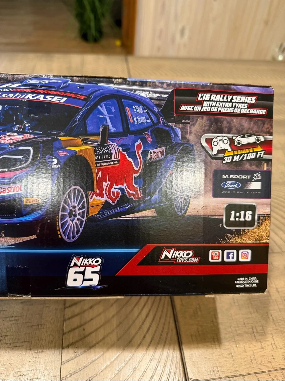 Radio Control Rally Car - Blue Red Bull Livery